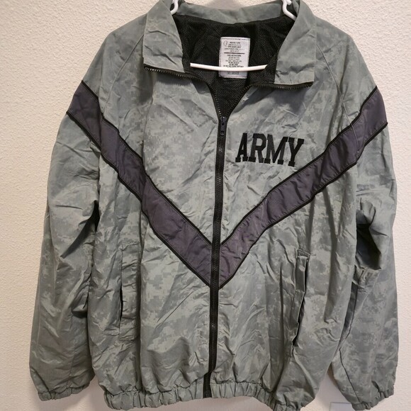 U.S. Army Other - U.S. Army IPFU Jacket Medium Long Reflective Digital Camo PT Windbreaker 26x27